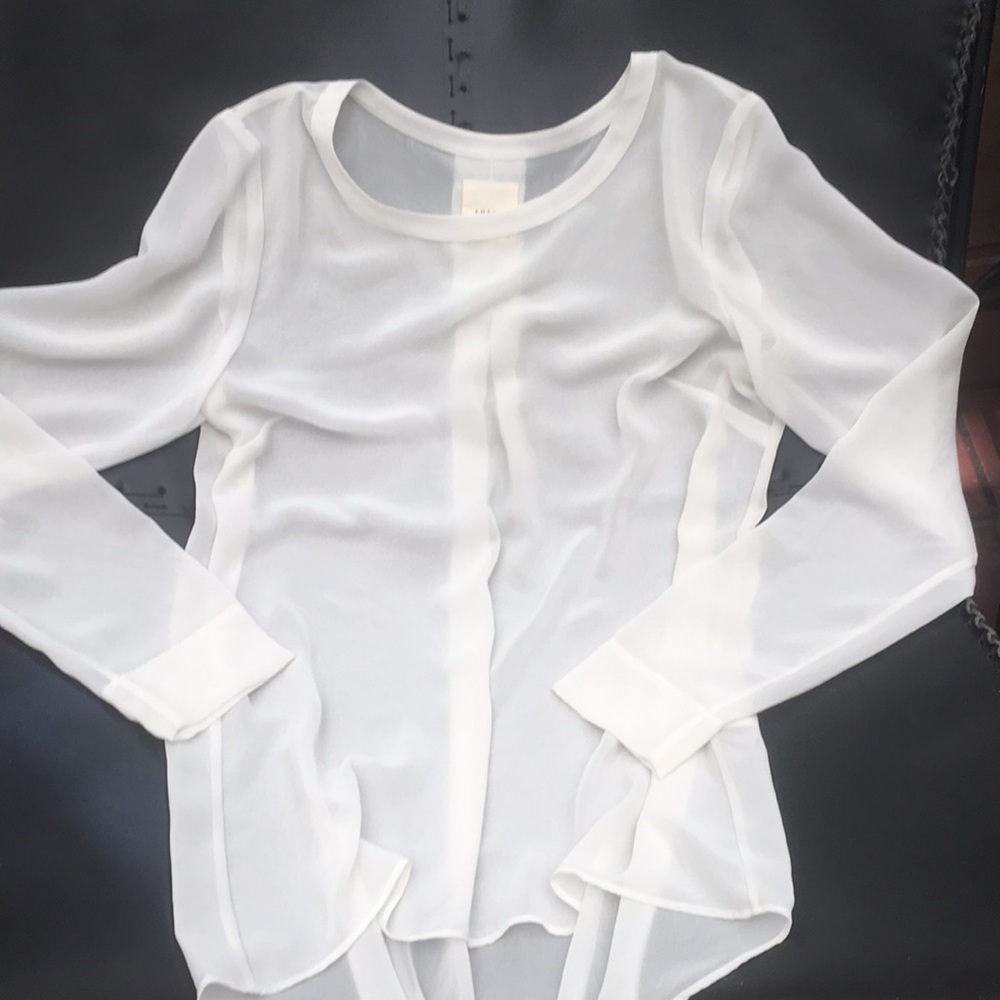 SHEER WHITE BLOUSE